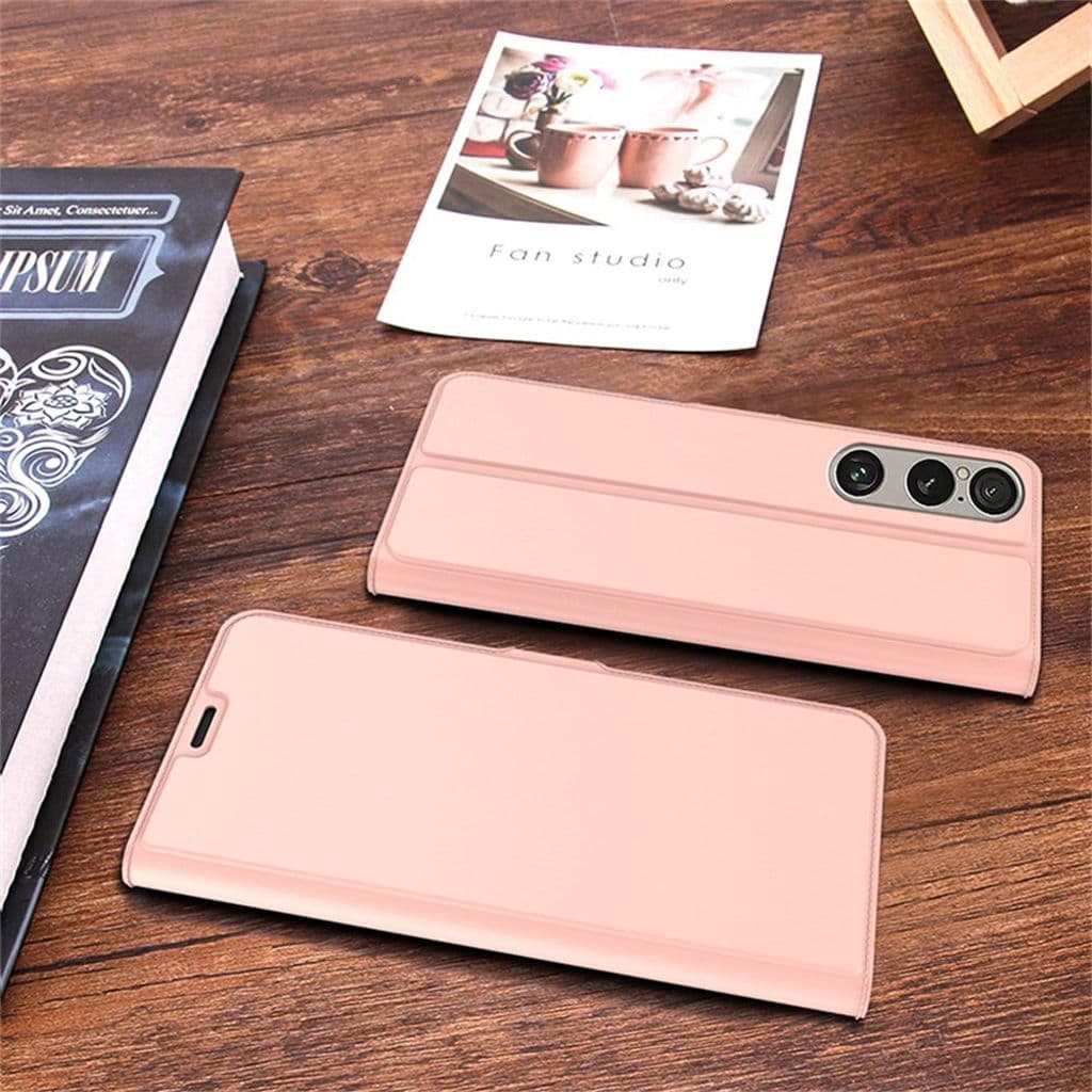 Sony Xperia 1 VII Fodral med Stativ - Roséguld - Bild 7