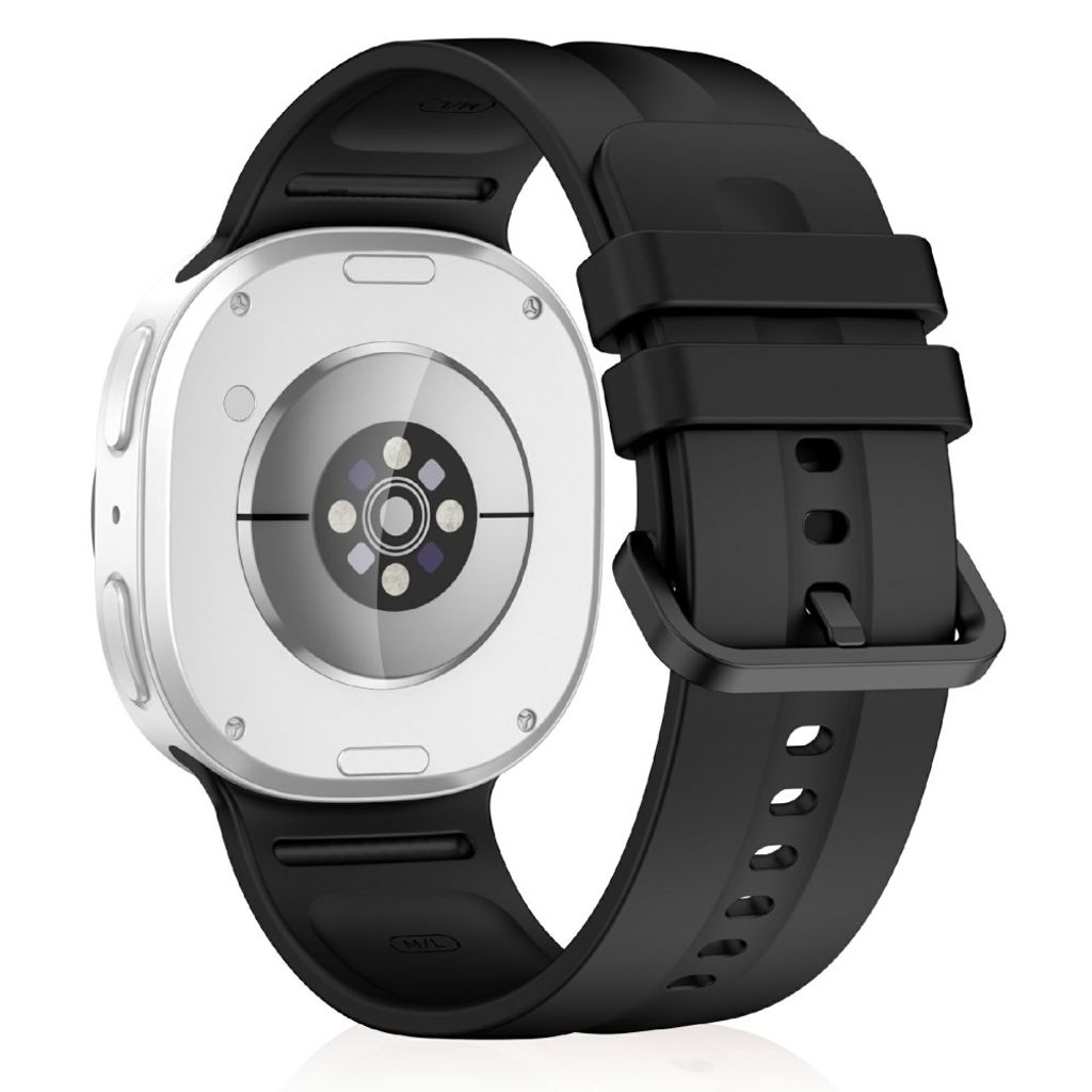 Samsung Galaxy Watch9/8/8 Classic Silikonarmband L - Svart