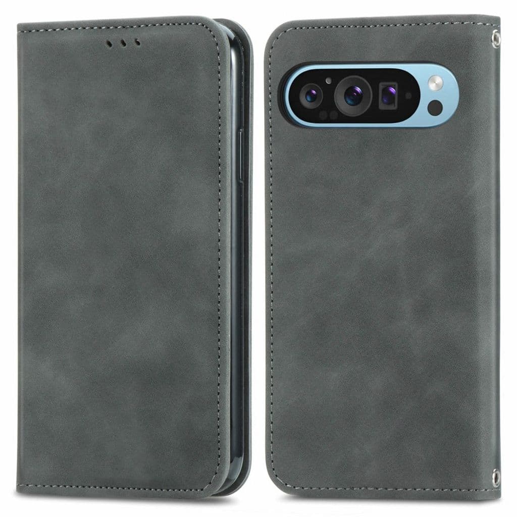 Google Pixel 10 Pro / 10 / 9 Pro / 9 Plånboksfodral - Grå