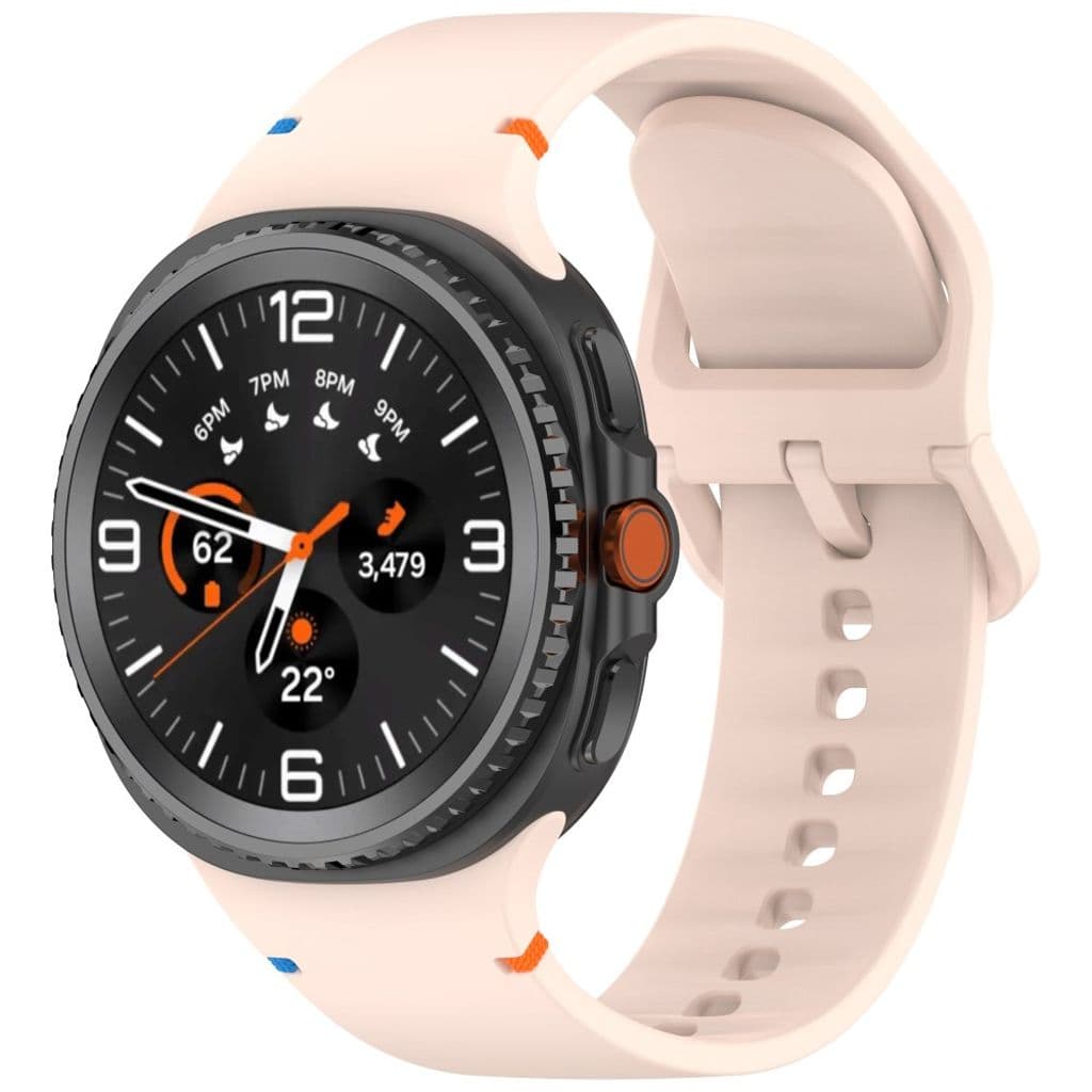 Klockarmband till Samsung Galaxy Watch8 Silicone Storlek L – Rosa - Bild 2