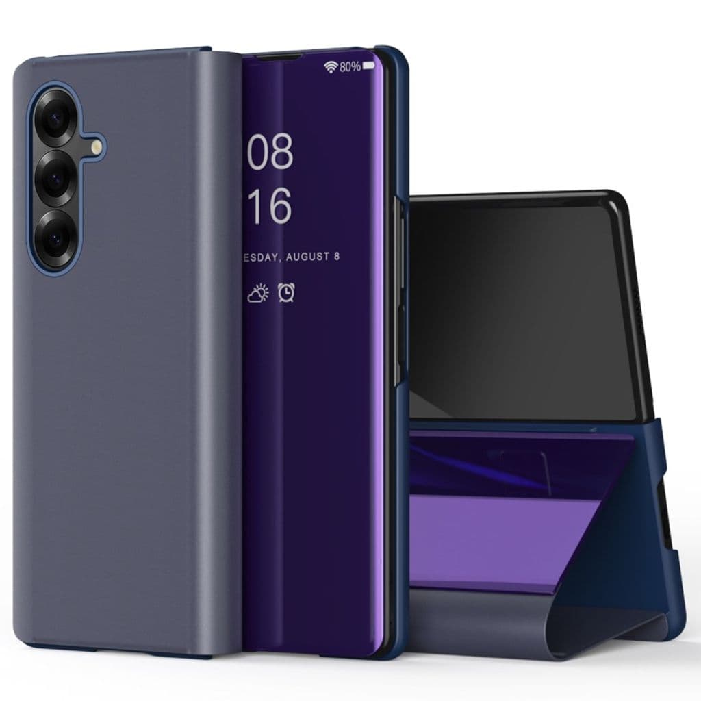 Samsung Galaxy Z Fold7 5G Fodral med genomskinlig vy - Lila