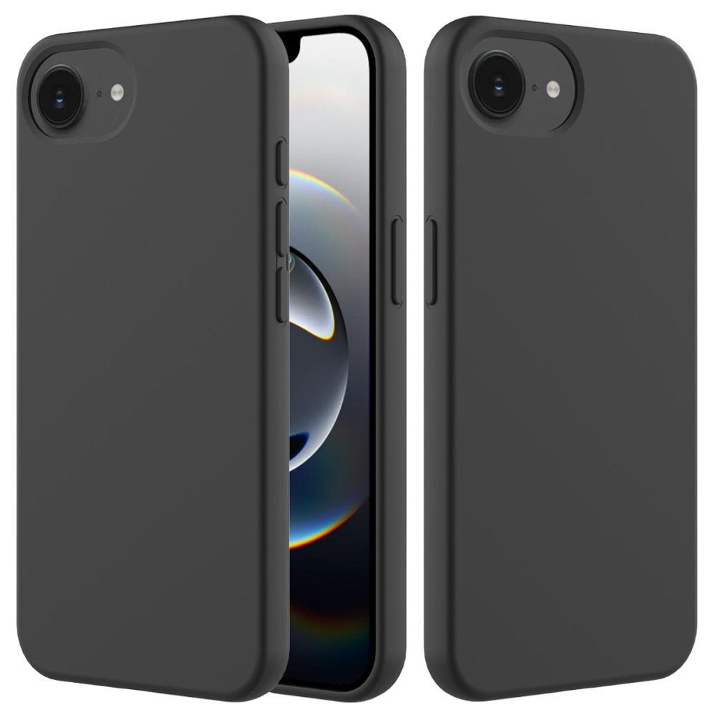 iPhone 17e/16e Silikonskal - Svart