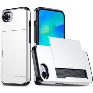 iPhone 17e/16e Skal med korthållare - Roséguld