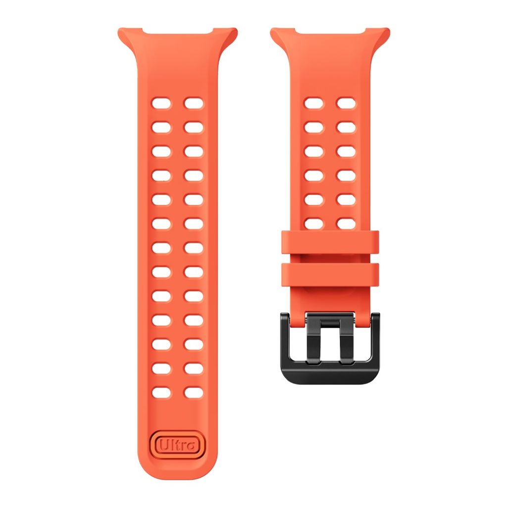 Samsung Galaxy Watch9/8/8 Classic Silikonarmband med dubbelspänne - Orange