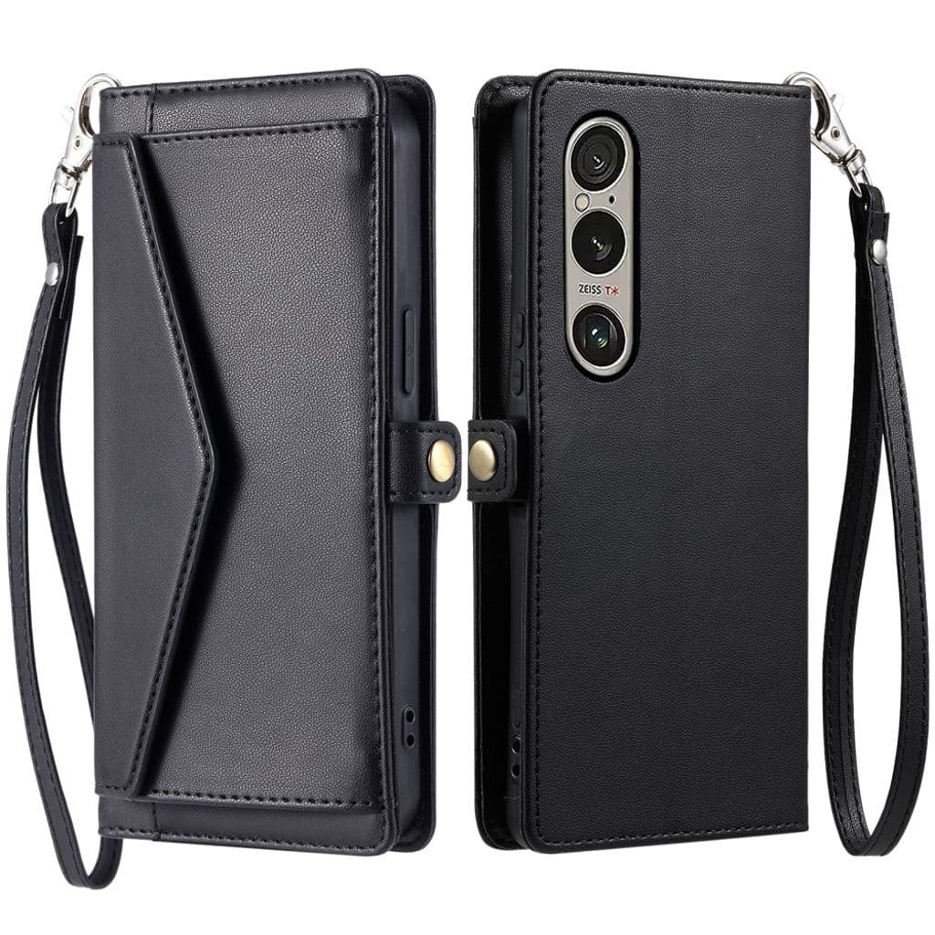 Sony Xperia 1 VII Fodral med Bärrem - Svart