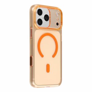 JAUCASE MagSafe Skal till iPhone 18 Pro Max/17 Pro Max - Transparent/Orange