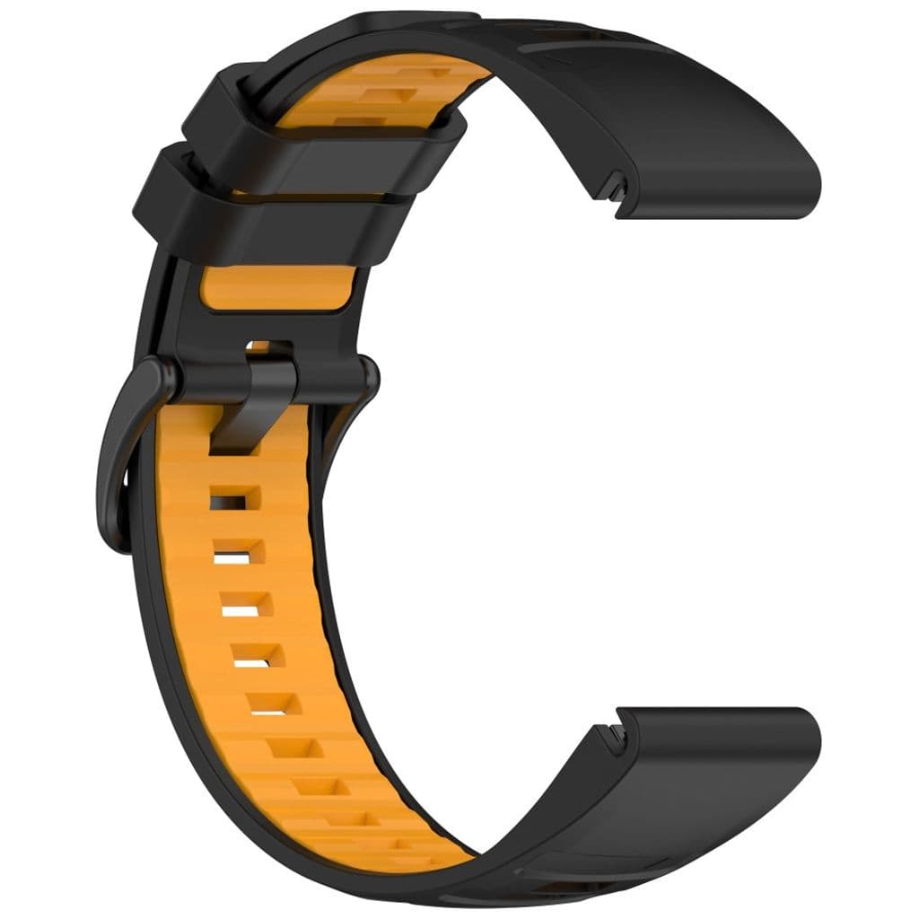 Garmin Fenix 8 43mm etc. Klockarmband - Svart, Orange - Bild 3