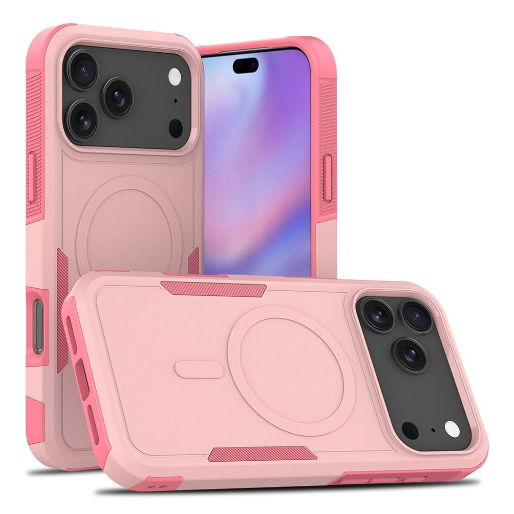 iPhone 18 Pro Max/17 Pro Max MagSafe Stötsäkert skal - Rosa