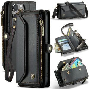 CASEME iPhone 15 Pro Plånboksfodral med RFID-skydd - Svart