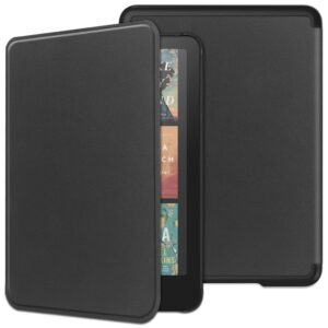 Kindle Paperwhite/Kindle Color Fodral PC + PU Automatisk väckning/sömn - Svart