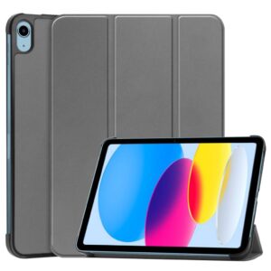 iPad A16 11" 2025/10.9" Tri-fold Fodral i PU-läder - Grå