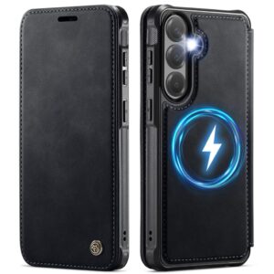 CASEME Samsung Galaxy S25 Plus/S24 Plus Plånboksfodral MagSafe RFID - Svart