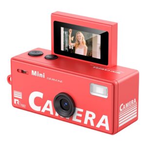 LK-030 Minikamera 720P HD med nyckelring och 0,96" skärm - Röd
