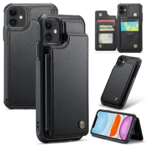 CASEME iPhone 11 Skal med 5 Kortfack - Svart