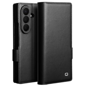 QIALINO Samsung Galaxy Z Fold8 Ultra Plånboksfodral i äkta läder - Svart