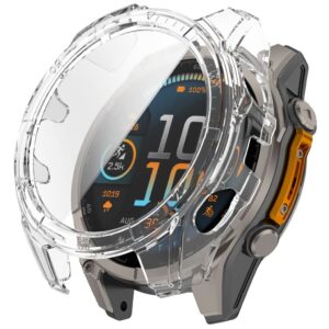 Garmin Fenix 8 47mm Skal med härdat glas - Transparent