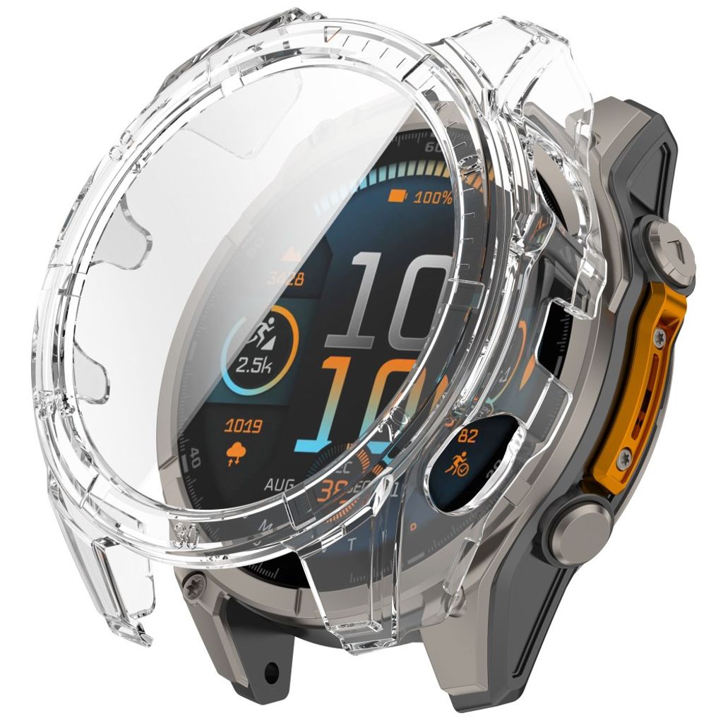 Garmin Fenix 8 47mm Skal med härdat glas - Transparent