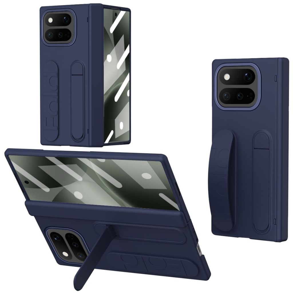 Google Pixel 11 Pro Fold Skal med skärmskydd i härdat glas - Blå