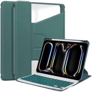 iPad Pro 11 2025/2024 Fodral med Bluetooth-tangentbord - Grön
