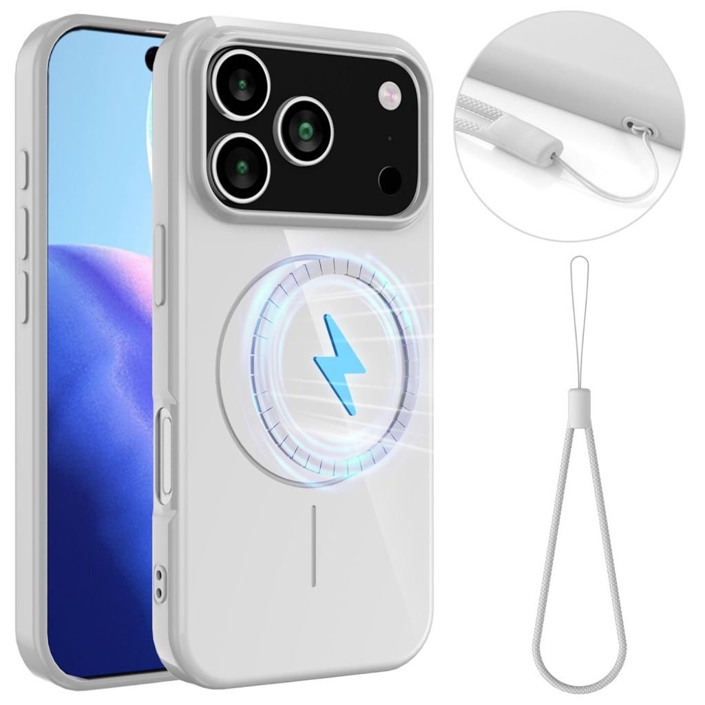 iPhone 17 Pro Skal med bärrem - Vit