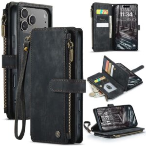CASEME iPhone 17 Pro Max Fodral med Stativ - Svart