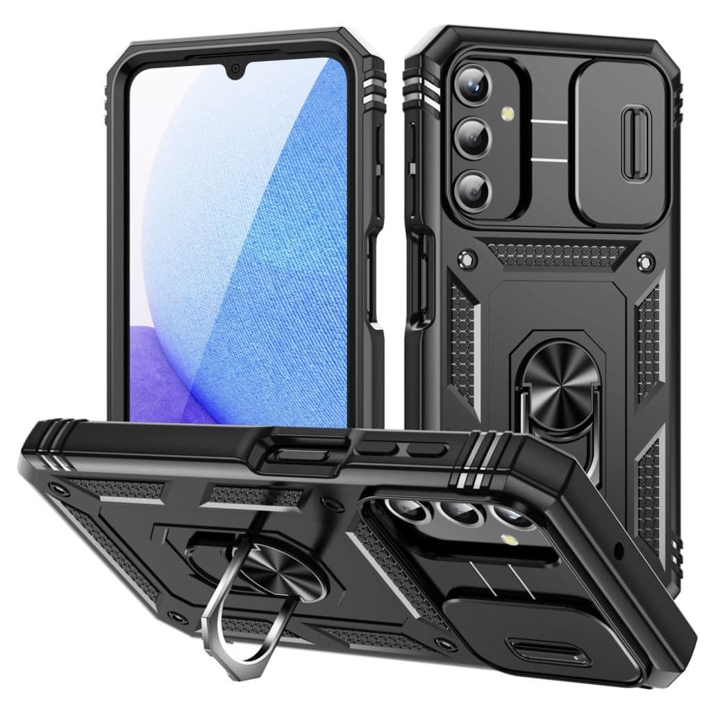 Samsung Galaxy A25 5G skal med stativ - Svart