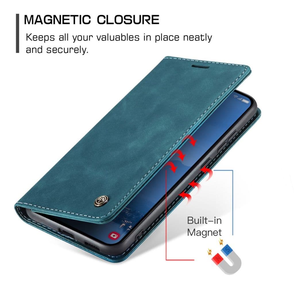 CASEME Samsung Galaxy S25 FE Plånboksfodral med Kortfack - Blå - Bild 9