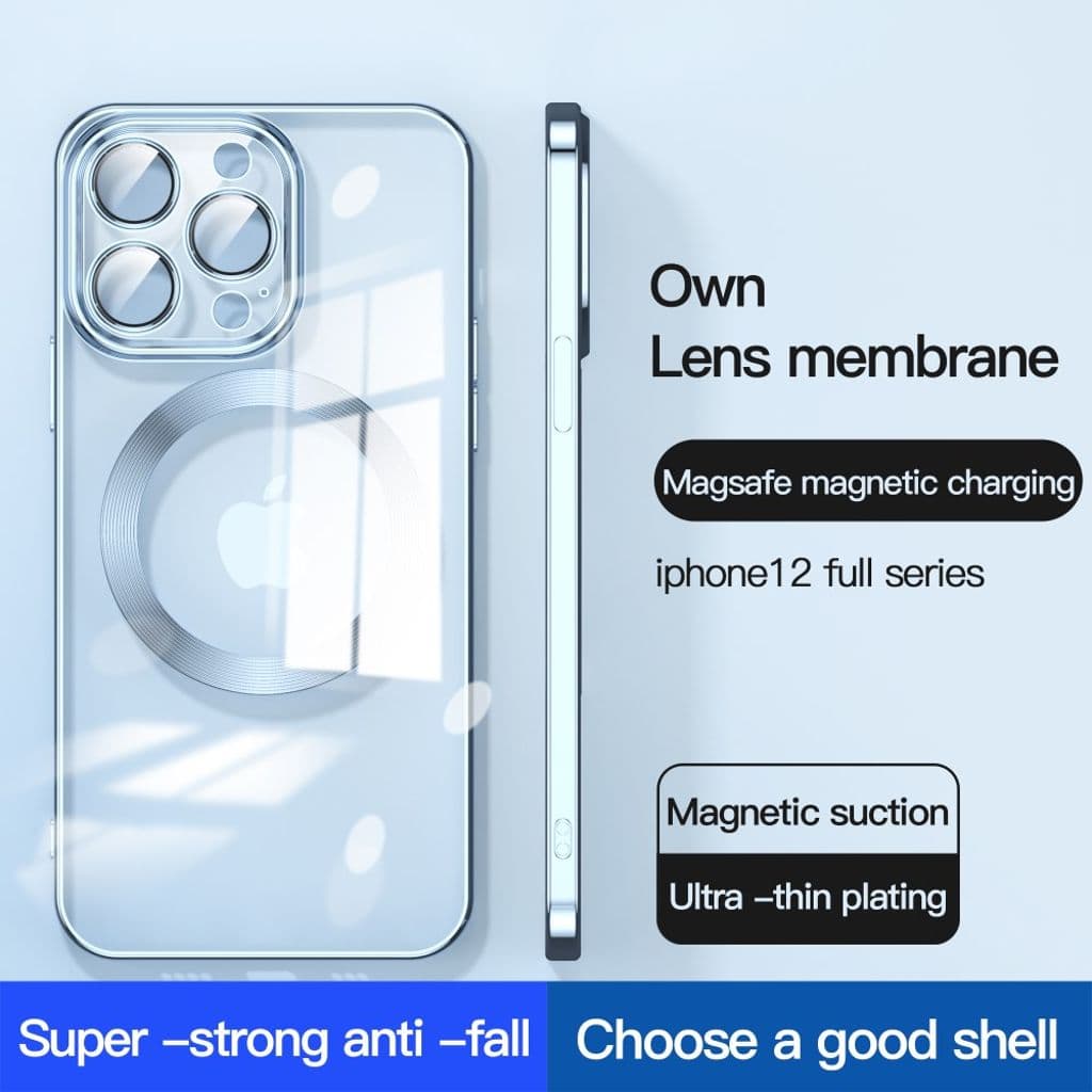 iPhone 12 Pro Max TPU Skal med MagSafe - Ljusblå - Bild 2