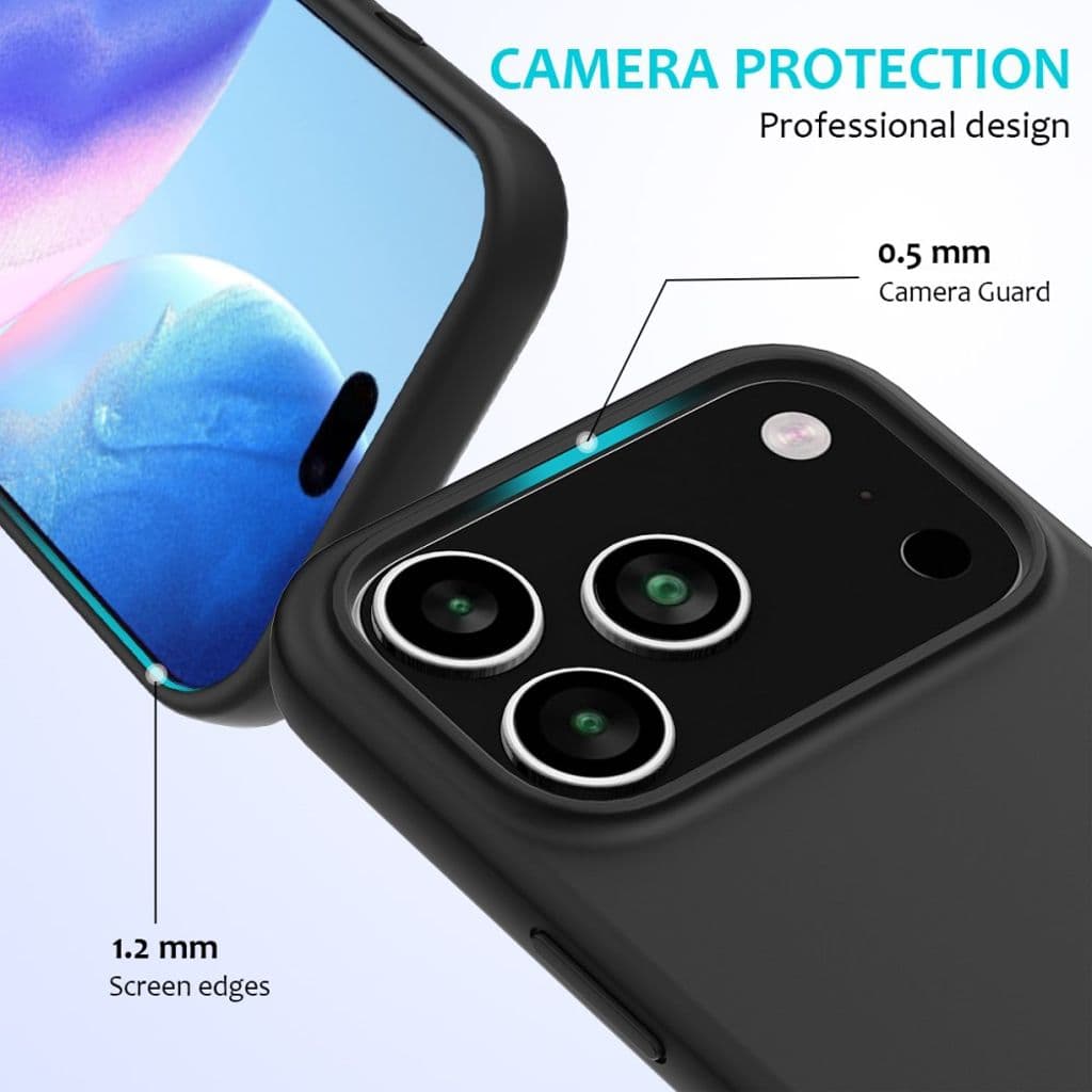 iPhone 17 Pro Silikonskal - Svart - Bild 2