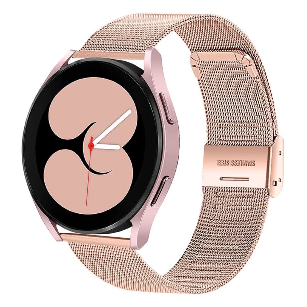 Galaxy Watch 4 Classic/Active Milanesiskt Klockarmband – Roséguld - Bild 2