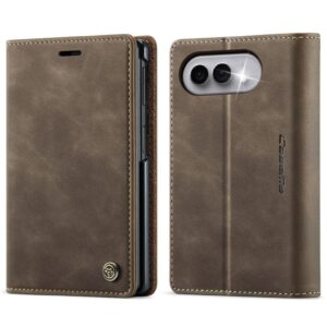 CASEME iPhone Duo Plånboksfodral med RFID-skydd och två kortfack - Brun