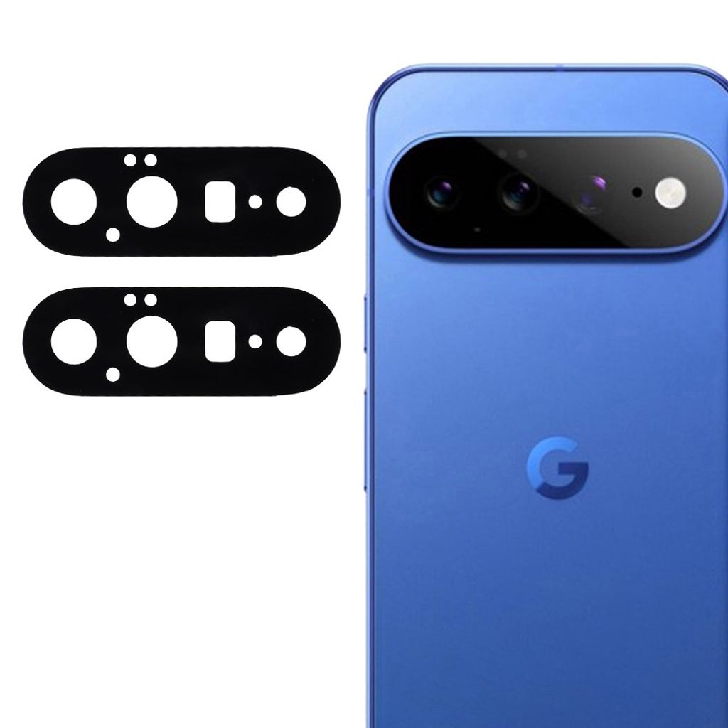 Google Pixel 11 Linsskydd 2-pack i härdat glas - Svart