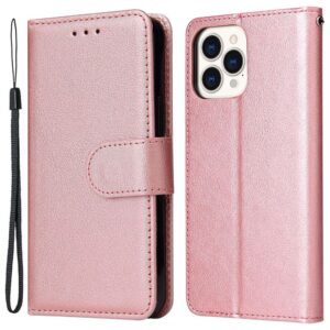 iPhone 11 Pro Max Plånboksfodral i PU-läder med ställ - Roséguld