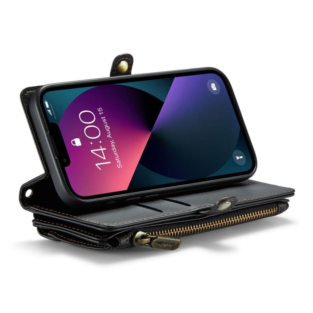 iPhone 13 Plånboksfodral Korthållare – Svart - Bild 3