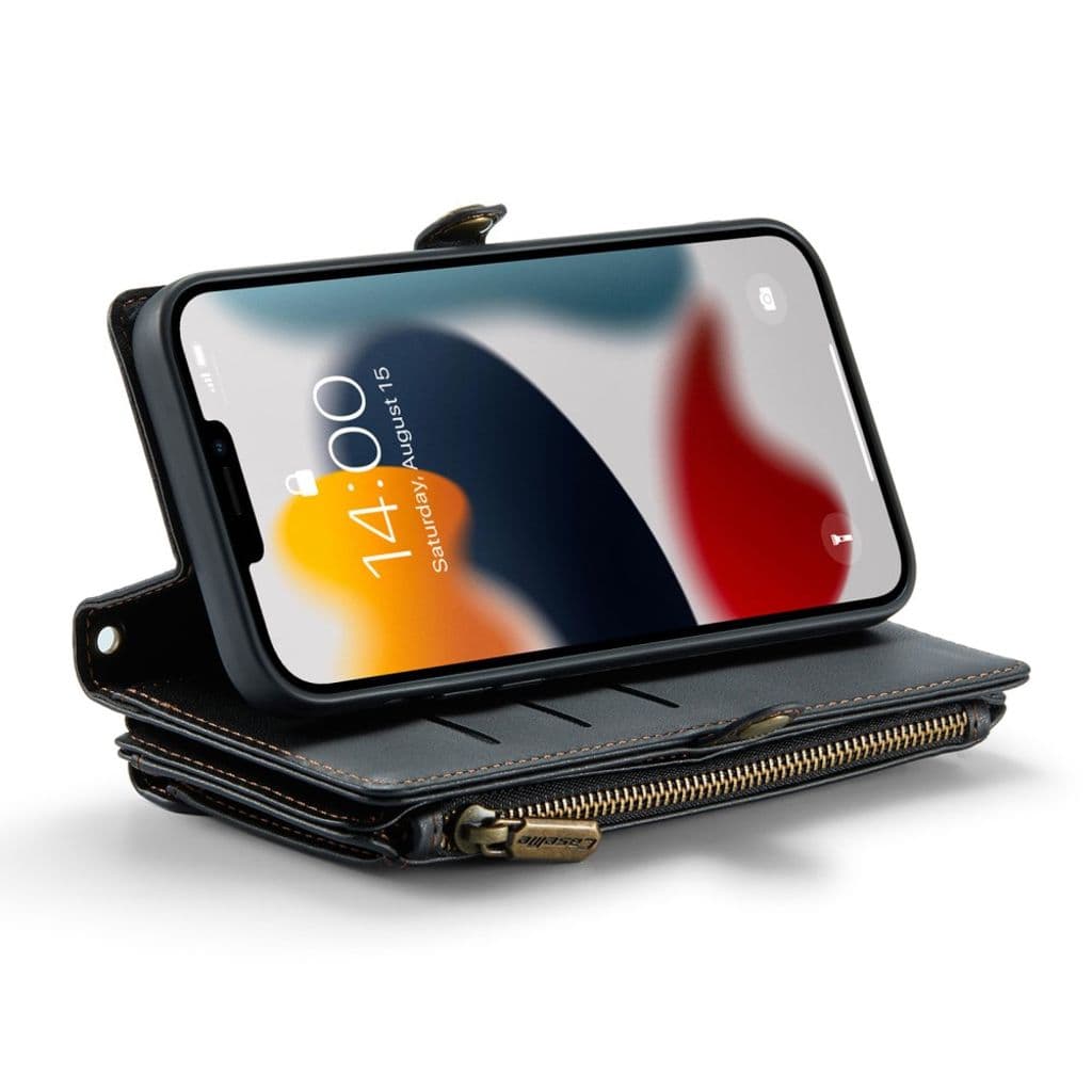 CASEME iPhone 13 Pro Max Plånboksfodral Kortfack - Svart - Bild 3