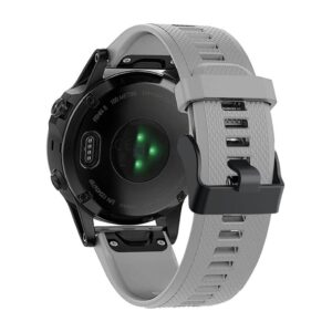 Garmin Fenix 7/6/6 Pro/Forerunner935/945 etc. Klockarmband i silikon - Grå