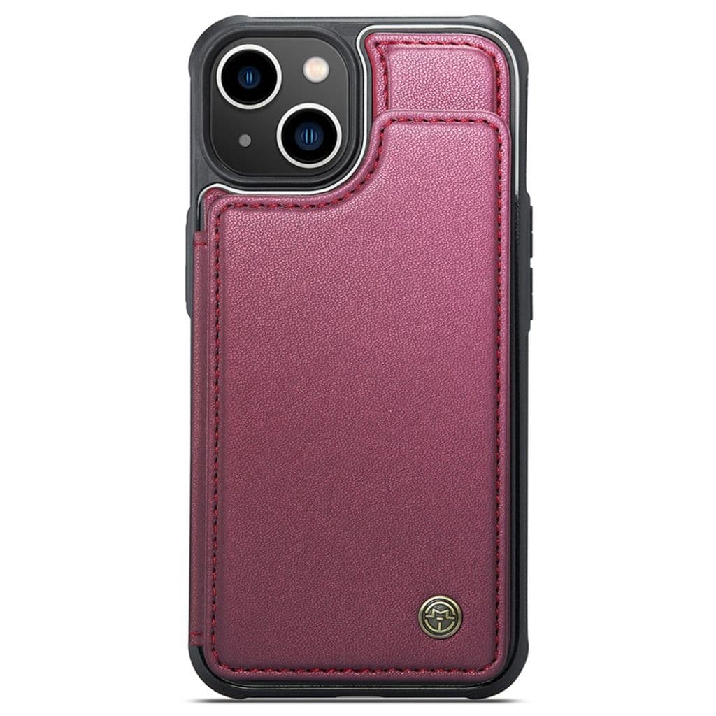 iPhone 13 Plånboksskal CASEME C22 RFID-blockerande - Röd - Bild 2