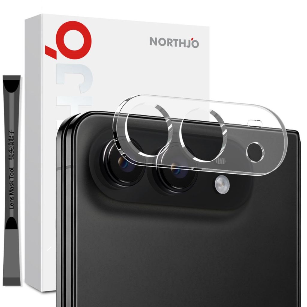 NORTHJO iPhone Duo Linsskydd i härdat glas HD - Transparent