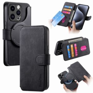 CASENEO iPhone 13 Pro Max Plånboksfodral Avtagbar Plånbok - Svart