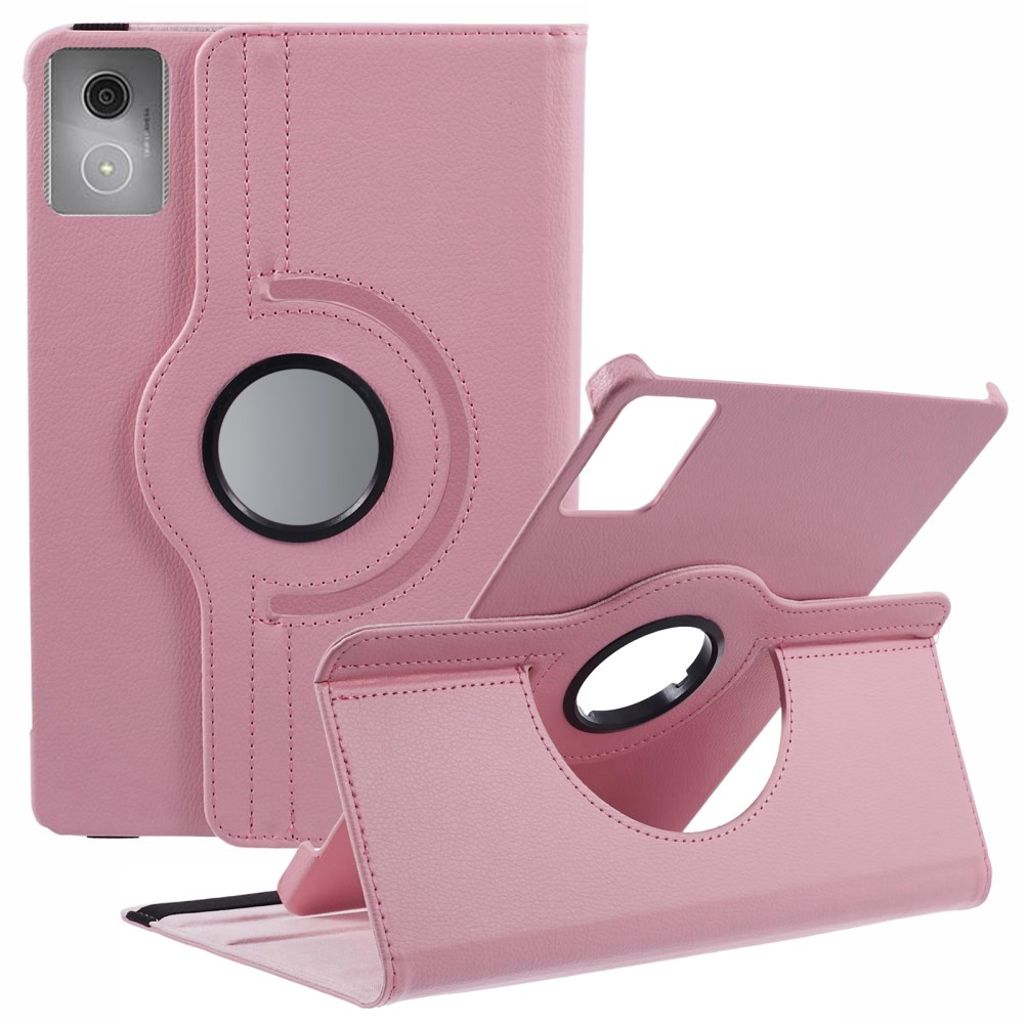 Lenovo Tab K11 Gen 2/Idea Tab/Xiaoxin Pad 11 2025 Fodral med 360° roterbart ställ - Rosa