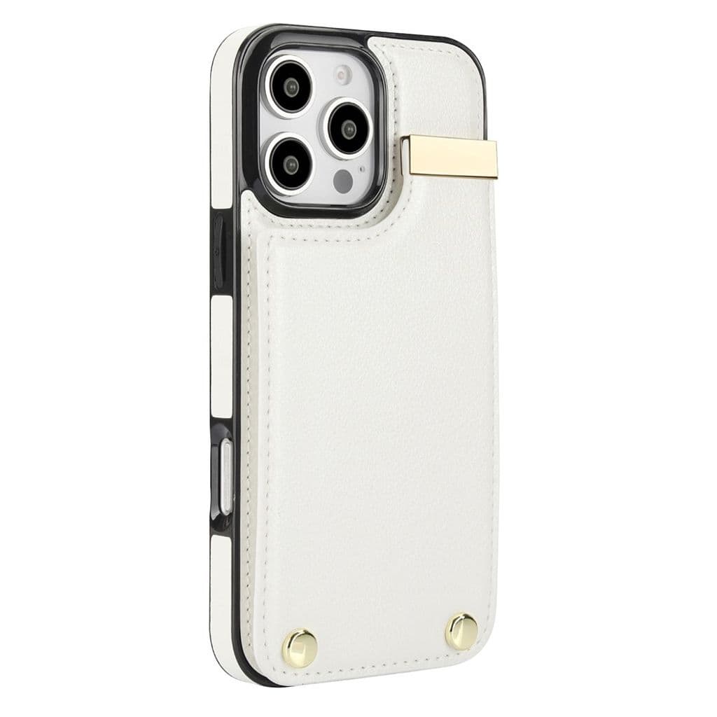 iPhone 16 Pro Skal med plånbbok i PU-läder - Vit - Bild 2
