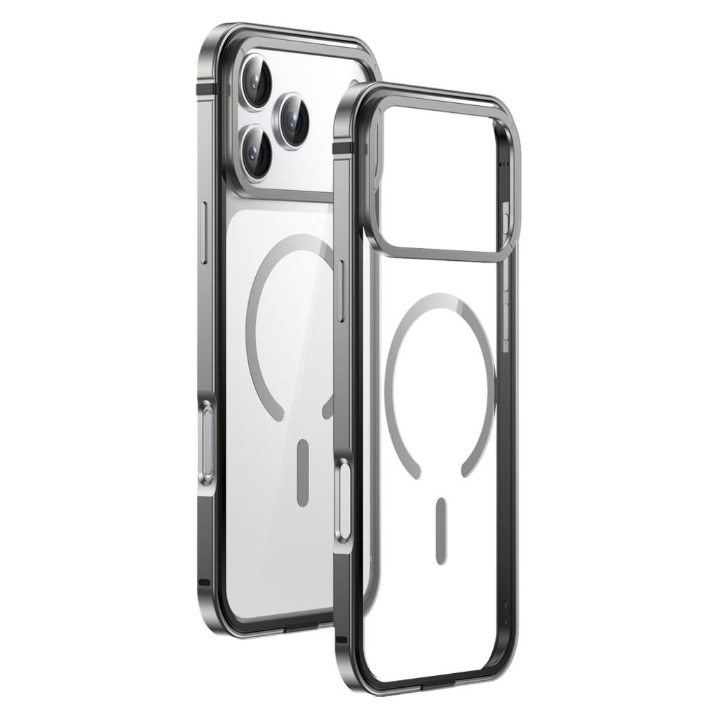 iPhone 17 Pro Max MagSafe Ultratunt Transparent Skal - Silver