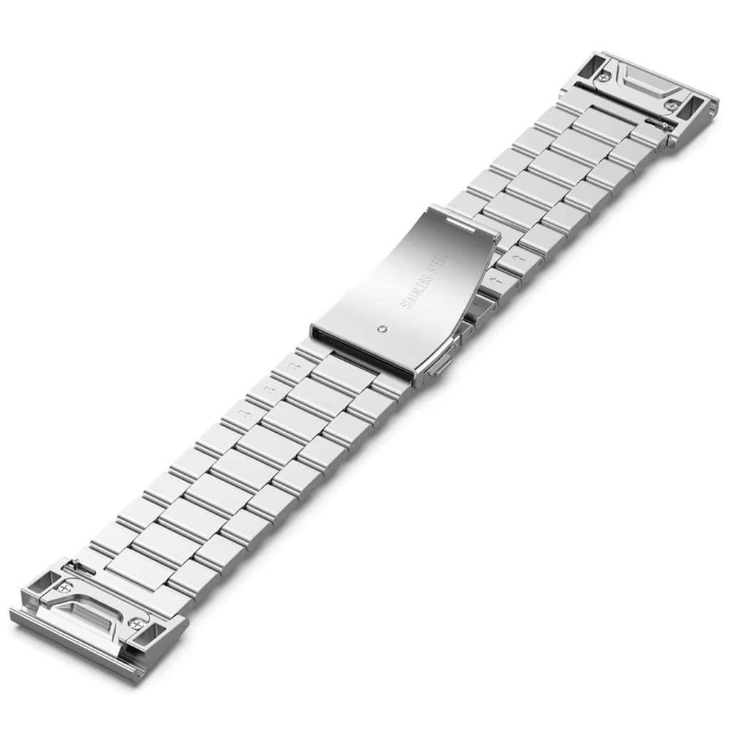 Garmin Fenix 8 Pro/7X etc. klockarmband i rostfritt stål - Silver - Bild 2