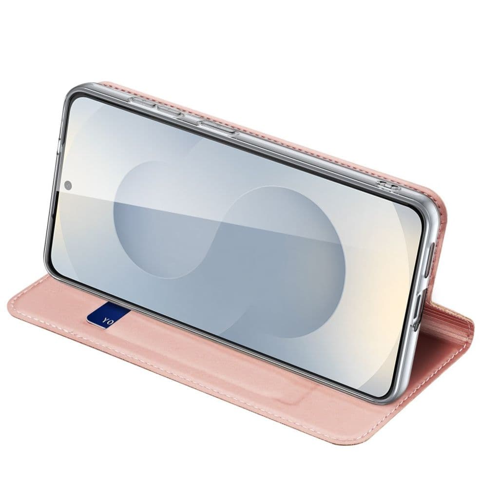 DUX DUCIS Samsung Galaxy S26 Plånboksfodral Stativ Korthållare - Rosa - Bild 5