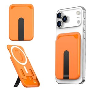 Universell magnetisk korthållare med ställ och grepp - Orange