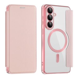 Plånboksfodral till Samsung Galaxy S26 Plus MagSafe Kortväxel - Rosa