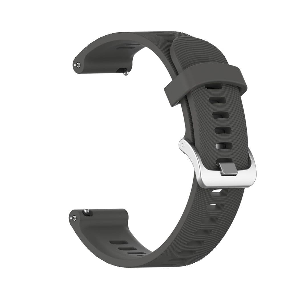 Klockarmband i silikon för Garmin/Samsung/Motorola/Ticwatch/Huawei/Amazfit – Grå