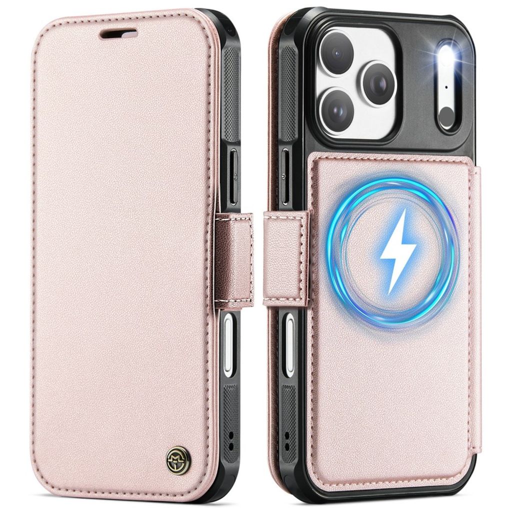 CASEME iPhone 18 Pro Max/17 Pro Max MagSafe Plånboksfodral med RFID-skydd - Rosa
