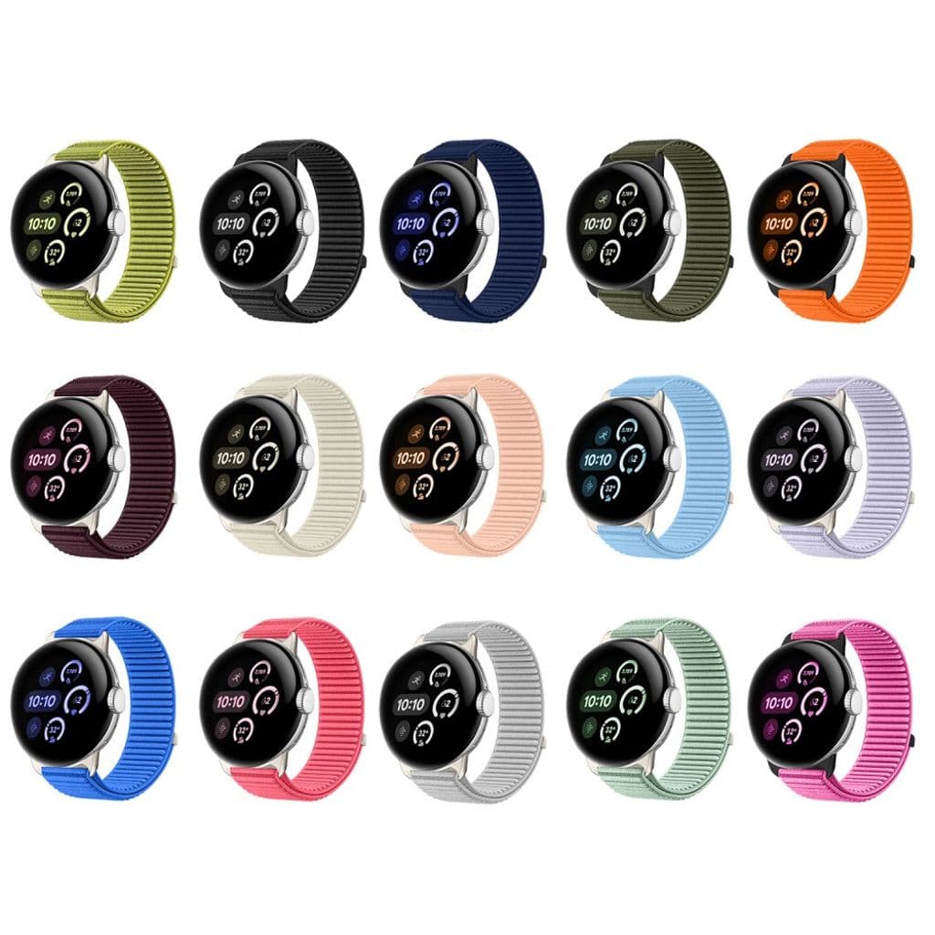 Google Pixel Watch 4 45 mm etc. Klockarmband i nylon - grönt - Bild 6