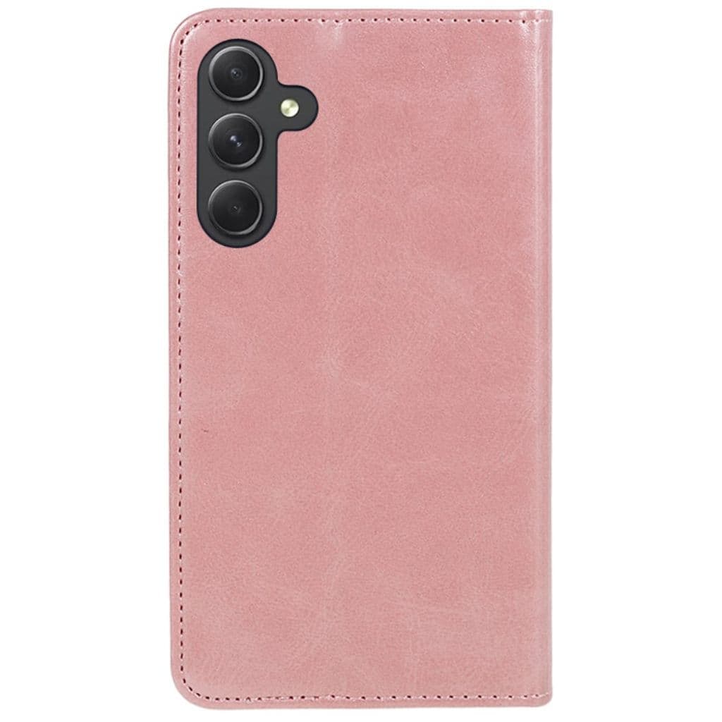Samsung Galaxy A55 5G Fodral Calf Texture PU-läderskal – Roséguld - Bild 7